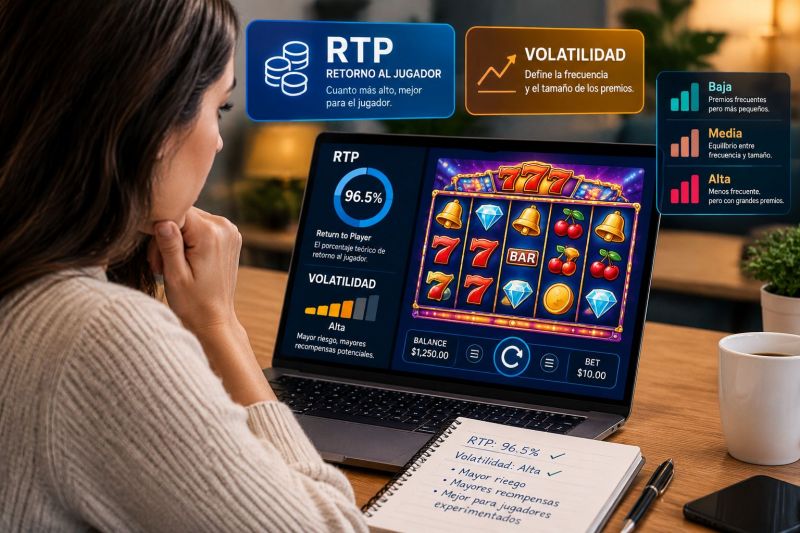¿Cómo elegir una tragamonedas en México? RTP, volatilidad y límites de apuesta
